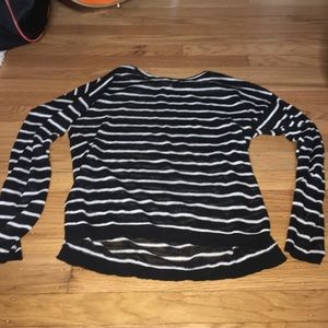 Sheer Striped Long Sleeve